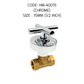HEMOS 1/2 15MM & 3/4" 20MM BATHROOM FAUCET BRASS CHROME CONCEALED STOP VALVE COCK HM-40015,70015