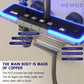 HEMOS BATHROOM FAUCET 4 MODE BRASS LED LIGHT MIXER EXPOSED GREY SHOWER SETS HM-19074-MG