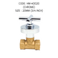 HEMOS 1/2 15MM & 3/4" 20MM BATHROOM FAUCET BRASS CHROME CONCEALED STOP VALVE COCK HM-40015,70015