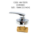 HEMOS 1/2 15MM & 3/4" 20MM BATHROOM FAUCET BRASS CHROME CONCEALED STOP VALVE COCK HM-40015,70015