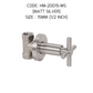 HEMOS 1/2 15MM & 3/4" 20MM BATHROOM FAUCET BRASS CHROME CONCEALED STOP VALVE COCK HM-40015,70015