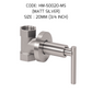 HEMOS 1/2 15MM & 3/4" 20MM BATHROOM FAUCET BRASS CHROME CONCEALED STOP VALVE COCK HM-40015,70015