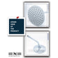 CORSA 200MM ROUND RAIN SHOWER HEAD CTS-582-G