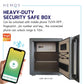 HEMOS TUYA APP IRON ANTI-DRILLING & SMASHING FINGERPRINT DIGITAL SECURITY SAFETY BOX HM-TH-300,450