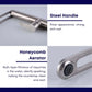 HEMOS KITCHEN FAUCET SUS 304 STAINLESS STEEL MIXER DESIGNER PILLAR SINK TAP WITH LONG SPOUT HM-19003
