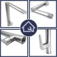 HEMOS KITCHEN FAUCET SUS 304 STAINLESS STEEL MIXER DESIGNER PILLAR SINK TAP WITH LONG SPOUT HM-19003