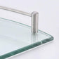 HEMOS BATHROOM FITTINGS STAINLESS STEEL SUS 304 CORNER GLASS SHELF HMBF-89933-MS
