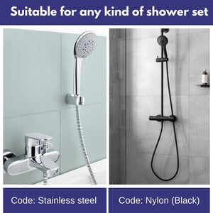 HEMOS BATHROOM PARTS 1.5M STEEL & NYLON SHOWER FLEXIBLE HOSE ONLY 软管