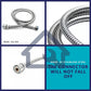 HEMOS BATHROOM PARTS 1.5M STEEL & NYLON SHOWER FLEXIBLE HOSE ONLY 软管