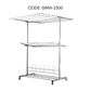 1200MM STAINLESS STEEL T-SHAPE FOLDABLE CLOTHES RACK GMH-2300