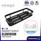 HEMOS BATHROOM FAUCET ALUMINUM CORNER BASKET HM-81105 (MATE BLACK,SILVER)