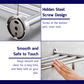 HEMOS BATHROOM FITTING SUS 304 CLOTHES TOWELS HOLDER RAK BILIK MANDI HM-83809 (MATT BLACK, SILVER)
