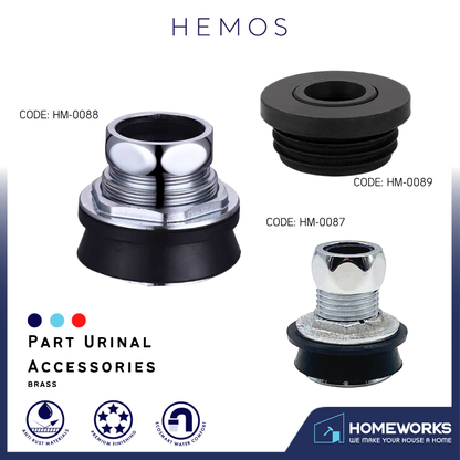 HEMOS PARTS URINAL DRAIN SEALING RUBBER RING GASKET OUTLET REPLACEMENT FOR TOILET PLUMBING HM-0087
