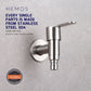 HEMOS BATHROOM FAUCET STAINLESS STEEL SUS 304 WALL HOSE BIB TAP HM-3316