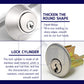 HEMOS 60-70MM SECURITY THUMBTURN & KEY DEADBOLT HOUSE DOOR LOCK HM-5401-MB,MS