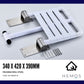 HEMOS BATHROOM STEEL NYLON WALL MOUNTED FOLDABLE SAFETY WALL STOOL SHOWER CHAIR HM-88027,88028-W