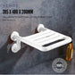 HEMOS BATHROOM STEEL NYLON WALL MOUNTED FOLDABLE SAFETY WALL STOOL SHOWER CHAIR HM-88027,88028-W