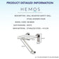 HEMOS BATHROOM STEEL NYLON WALL MOUNTED FOLDABLE SAFETY WALL STOOL SHOWER CHAIR HM-88027,88028-W