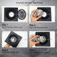 HEMOS BATHROOM FITTINGS STAINLESS STEEL SUS 304 OUTDOOR INDOOR BLACK FLOOR GRATING HMBF-100
