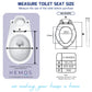 HEMOS HEAVY DUTY O SHAPE PP SOFT CLOSING SEAT COVER ADJUSTABLE HINGES PENUTUP TANDAS DUDUK HM-0113