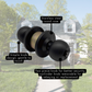 60MM SUS304 STAINLESS STEEL CYLINDRICAL HOUSE ROOM DOOR LOCK TOMBOL PINTU MATT BLACK ACL-1100