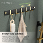 HEMOS BATHROOM FAUCET ACCESSORIES ALUMINUM BLACK GOLD CORNER BASKET CLOTHES RACK HOOKS