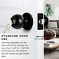 60MM SUS304 STAINLESS STEEL CYLINDRICAL HOUSE ROOM DOOR LOCK TOMBOL PINTU MATT BLACK ACL-1100