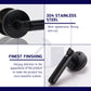 HEMOS 60-70MM TUBULAR LEVEL DOOR LOCK KUNCI TOMBOL PINTU RUMAH SILVER BLACK HM-5207