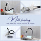 HEMOS KITCHEN FAUCET SUS 304 BLACK FLEXIBLE SILICONE TWINS HOSE PILLAR SINK TAP HM-3201F,3208F-MS
