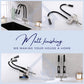 HEMOS KITCHEN FAUCET SUS 304 BLACK FLEXIBLE SILICONE TWINS HOSE PILLAR SINK TAP HM-3201F,3208F-MS