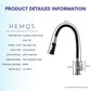 HEMOS KITCHEN FAUCET SUS 304 BLACK FLEXIBLE SILICONE TWINS HOSE PILLAR SINK TAP HM-3201F,3208F-MS