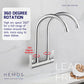 KITCHEN FAUCET TWO SPOUT STAINLESS STEEL 304 TWINS WALL SINK TAP HM 3309