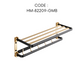 HEMOS BATHROOM FAUCET ACCESSORIES ALUMINUM BLACK GOLD CORNER BASKET CLOTHES RACK HOOKS