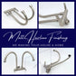 KITCHEN FAUCET TWO SPOUT STAINLESS STEEL 304 TWINS WALL SINK TAP HM 3309