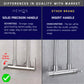 KITCHEN FAUCET TWO SPOUT STAINLESS STEEL 304 TWINS WALL SINK TAP HM 3309