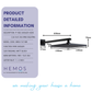 HEMOS BATHROOM RAIN SHOWER HEAD 9'' ABS C/W ARM MATT BLACK SQUARE KEPALA PANCURAN HUJAN HMSH-141-MB