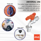 ANA 1/2" ALUMINIUM HANDLE LEVER BIB VALVE 1100-GH