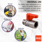ANA 1/2" ALUMINIUM HANDLE MINI BALL VALVE 1101-MF