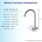 KITCHEN FAUCET STAINLESS STEEL SUS 304 WALL MOUNTED SINK TAP HM 3112