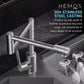 HEMOS KITCHEN FAUCET SUS 304 ROTABLE PILLAR / WALL SINK TAP KEPALA PAIP AIR DAPUR HM-18021,18022-MS