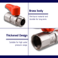 ANA 1/2" ALUMINIUM HANDLE MINI BALL VALVE 1101-MF