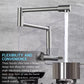 HEMOS KITCHEN FAUCET SUS 304 ROTABLE PILLAR / WALL SINK TAP KEPALA PAIP AIR DAPUR HM-18021,18022-MS
