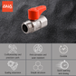 ANA 1/2" ALUMINIUM HANDLE MINI BALL VALVE 1101-MF