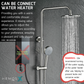 HEMOS X BATHROOM THREE WAY EXPOSED SHOWER SETS CONNECT WITH WATER HEATER MATT BLACK & GREY 26SERIES