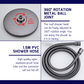 HEMOS X BATHROOM THREE WAY EXPOSED SHOWER SETS CONNECT WITH WATER HEATER MATT BLACK & GREY 26SERIES