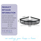 HEMOS BATHROOM FAUCET STAINLESS STEEL SUS 304 CORNER BASKET HMBF-89913 (MATT BLACK,SILVER,GREY)