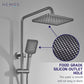 HEMOS BATHROOM FAUCET 4 MODE BRASS MIXER EXPOSED GREY & BLACK SHOWER SETS HM-19056