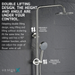 HEMOS X BATHROOM THREE WAY EXPOSED SHOWER SETS CONNECT WITH WATER HEATER MATT BLACK & GREY 26SERIES