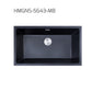 HEMOS KITHCHEN GRANITE NATURAL QUARTZ STONE 3.0MM THICKNESS KITCHEN SINK SINGLE DOUBLE BOWL BLACK