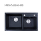 HEMOS KITHCHEN GRANITE NATURAL QUARTZ STONE 3.0MM THICKNESS KITCHEN SINK SINGLE DOUBLE BOWL BLACK